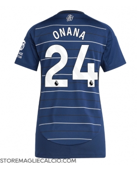 Aston Villa Amadou Onana #24 Maglia Gara Terza Repliche 2024-25 Donna Maniche Corte